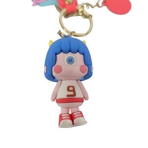 Key fob anime Asian toy doll soft rubber Good Luck whimsy girly bag backpack NEW